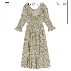 Dôen Meribel Dress sz XXS — Crème Fleurs D’Avignon
